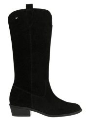 Wojas Skórzane kozaki w kolorze czarnym rozmiar: 40. Czarne kozaki damskie Wojas, ze skóry, bez obcasa. Za 406.57 zł.