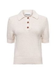 ARMEDANGELS Sweter z krótkim rękawem - Aanya Kobiety beżowy, XL. Brązowe swetry klasyczne damskie ARMEDANGELS, xl, z bawełny, bez kołnierzyka. Za 599.95 zł.