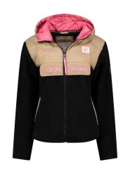 Geographical Norway Kurtka polarowa "Techic" w kolorze czarnym rozmiar: XXL. Czarne kurtki damskie Geographical Norway, xxl, bez wzorów, z polaru, bez kaptura. Za 158.10 zł.