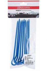 Szpilki Do Namiotu Alu. Niebieskie szpilki NATUREHIKE, bez wzorów, bez obcasa. Za 25.99 zł.