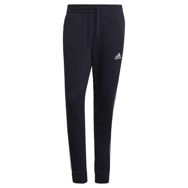 Spodnie męskie adidas Essentials Tapered Cuff 3 Stripes. Białe spodnie sportowe męskie Adidas, z polaru. Za 166.00 zł.
