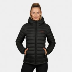 Kurtka damska Alpinus Tunari. Czarne kurtki damskie Alpinus, bez wzorów, bez kaptura. Za 349.00 zł.