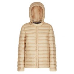 Kurtka GEOX D JAYSEN Jasnobrązowy. Brązowe kurtki damskie Geox, bez wzorów, z tkaniny, bez kaptura. Za 736.99 zł.