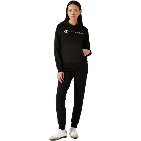 Bluza Z Kapturem Z Kangurką Dla Kobiet. Czarne bluzy z kapturem damskie CHAMPION, l, z bawełny. Za 356.99 zł.