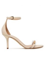 Elisabetta Franchi Sandały SA56L61E2 Écru. Sandały damskie Elisabetta Franchi, bez wzorów, ze skóry, bez obcasa, na szpilce. Za 2,729.00 zł.