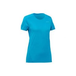 Koszulka turystyczna z krótkim rękawem MH100 damska. Niebieskie t-shirty damskie QUECHUA, xl, bez wzorów, z elastanu, bez kołnierzyka. Za 19.99 zł.