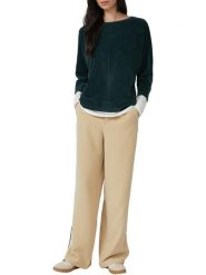 S.OLIVER RED LABEL Bluzka w kolorze ciemnozielonym rozmiar: 40. Zielone bluzki damskie s.Oliver RED LABEL, s, bez wzorów, bez kołnierzyka, bez ramiączek. Za 76.95 zł.