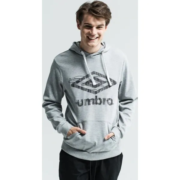 Umbro Bluza Anson , szary, rozmiar L. Szare bluzy z kapturem męskie Umbro, l, z bawełny. W wyprzedaży za 79.99 zł.