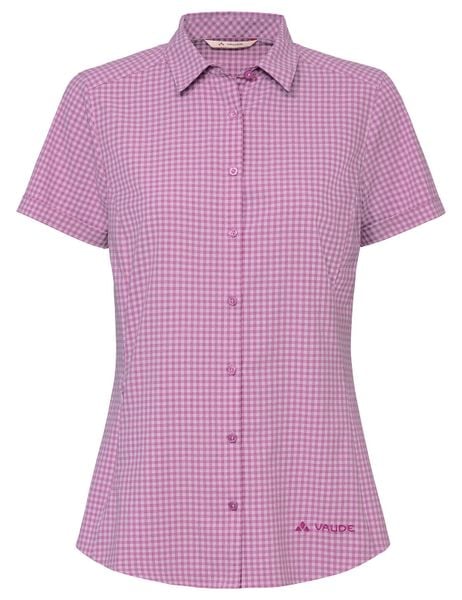 Koszula damska Seiland Shirt III. Czerwone koszule damskie Vaude, bez wzorów, z materiału, bez kołnierzyka, bez ramiączek. Za 392.40 zł.