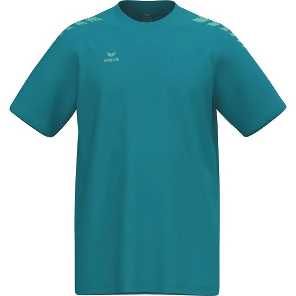 Koszulka Erima CMPT Wings. Niebieskie t-shirty damskie Erima, l, bez wzorów, z bawełny, bez kołnierzyka. Za 149.00 zł.