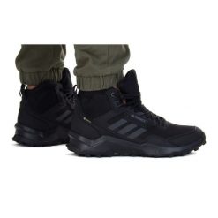 Buty adidas Terrex AX4 Mied Gtx M HP7401 czarne. Czarne buty trekkingowe męskie z materiału, bez zapięcia, adidas terrex. Za 848.16 zł.