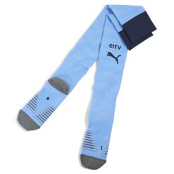 Męskie skarpety Manchester City 25/26 PUMA Team Light Blue Deep Navy. Niebieskie skarpetki męskie Puma, bez wzorów. Za 109.00 zł.