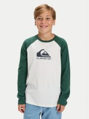 Quiksilver Bluzka Ev Omni Logo Raglan EQBZT04916 Biały Regular Fit. Białe t-shirty chłopięce Quiksilver, bez wzorów, z bawełny, bez ramiączek. Za 99.99 zł.