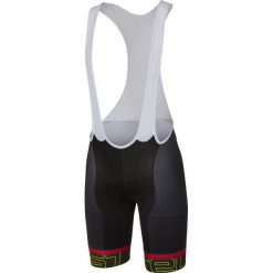 Castelli Volo Bibshort Black/Yellow Fluo XL. Czarne szorty męskie Castelli, m, z lycry, na fitness i siłownię. Za 435.00 zł.