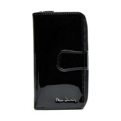 Portfel Pierre Cardin. Czarne portfele damskie Pierre Cardin, bez wzorów. Za 89.99 zł.