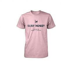 Koszulka z Bawełny Organicznej – Krótki Rękaw / Dorosły (XL – Różowa). Czerwone t-shirty damskie SURF MONKEY, m, bez wzorów, z bawełny, bez kołnierzyka. Za 149.95 zł.