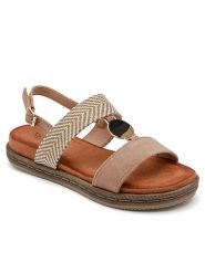 Sixth Sens Sandały w kolorze beżowym rozmiar: 39. Brązowe sandały damskie Sixth Sens, bez wzorów, bez obcasa. Za 109.52 zł.