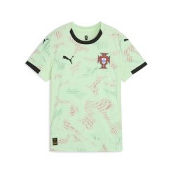 Damska koszulka wyjazdowa drużyny kobiet Portugalia 2025 PUMA. Czarne bluzki damskie Puma, s, bez wzorów, sportowe, bez kołnierzyka, bez ramiączek. Za 419.00 zł.