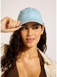 Seafolly Czapka w kolorze błękitnym rozmiar: onesize. Niebieskie czapki z daszkiem damskie Seafolly, bez wzorów, z bawełny. Za 121.35 zł.