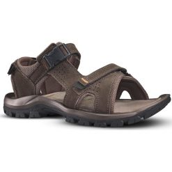 Sandały turystyczne męskie Quechua NH500. Brązowe sandały męskie QUECHUA, bez zapięcia. Za 179.99 zł.