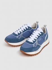 Pepe Jeans FOOTWEAR Skórzane buty w kolorze niebieskim do biegania rozmiar: 42. Niebieskie obuwie do biegania damskie Pepe Jeans FOOTWEAR. Za 206.91 zł.