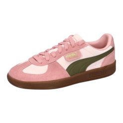 Buty sportowe Puma Palermo Jr. Czerwone buty sportowe na co dzień damskie Puma, bez wzorów, z materiału. Za 490.00 zł.