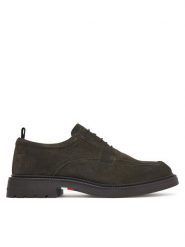 Tommy Hilfiger Półbuty Corporate Casual Sde Deck Shoe FM0FM05980 Zielony. Zielone półbuty męskie Tommy Hilfiger, ze skóry, bez zapięcia. Za 649.99 zł.