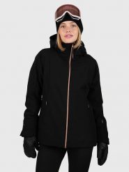 Brunotti Softshellowa kurtka narciarska "Aria" w kolorze czarnym rozmiar: L. Czarne kurtki narciarskie i snowboardowe damskie BRUNOTTI, l, bez wzorów, bez kaptura, narciarskie. Za 325.03 zł.