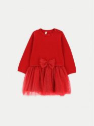 Coccodrillo Sukienka elegancka ZC4129401EBG Czerwony Regular Fit. Czerwone sukienki dziewczęce COCCODRILLO, bez wzorów, z syntetyku, eleganckie, bez ramiączek. Za 69.99 zł.