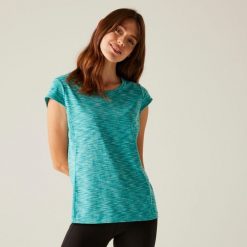 Hyperdimension II damska koszulka. Niebieskie topy sportowe damskie Regatta, bez wzorów, bez ramiączek. Za 96.65 zł.