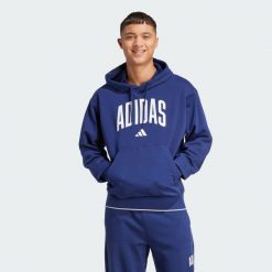 Bluza Collegiate Hoodie. Białe bluzy z kapturem męskie Adidas, l. Za 279.00 zł.