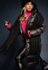 Czarna Kurtka Cilitheme. Czarne kurtki damskie Renee, l, bez wzorów, z tkaniny. Za 239.99 zł.