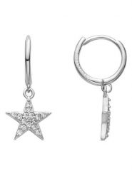 Luxenter Srebrne kolczyki-kreole z cyrkoniami rozmiar: onesize. Szare kolczyki damskie Luxenter, z cyrkonią, srebrne. Za 122.09 zł.