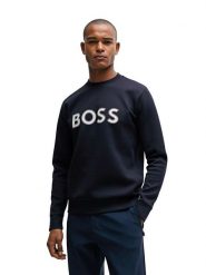 Hugo Boss Bluza w kolorze granatowym rozmiar: XXL. Niebieskie bluzy bez kaptura męskie Hugo Boss, xxl. Za 369.99 zł.