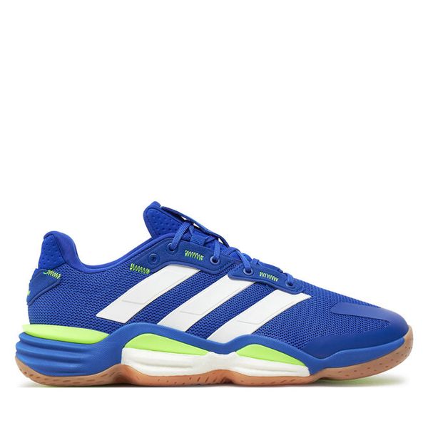 Buty halowe adidas. Niebieskie buty sportowe na co dzień męskie Adidas, bez zapięcia. Za 509.99 zł.