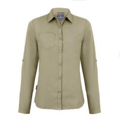 Damska Koszulka Z Długim Rękawem Expert Kiwi. Szare t-shirty damskie CRAGHOPPERS, s, bez wzorów, z bawełny, bez kołnierzyka. Za 333.99 zł.
