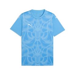 Koszulka Puma Team Ultimate. Niebieskie t-shirty sportowe męskie Puma, z materiału, bez ramiączek, do piłki nożnej. Za 186.50 zł.