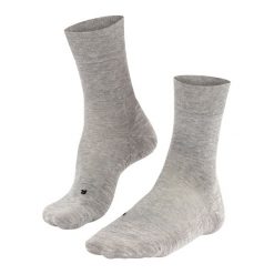 Skarpetki Falke GO2. Szare skarpetki męskie Falke, bez wzorów, z bawełny. Za 144.00 zł.