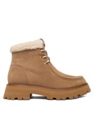 MICHAEL Michael Kors Botki Cade 40F5CAFE5S Beżowy. Brązowe botki damskie MICHAEL Michael Kors, ze skóry, bez obcasa, na płaskiej podeszwie, bez zapięcia. Za 879.99 zł.