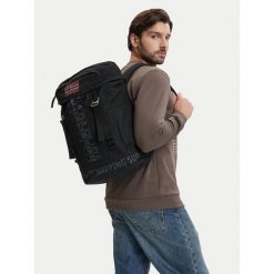 Plecak Napapijri. Czarne plecaki męskie Napapijri, bez wzorów. Za 1,019.00 zł.