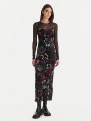 Desigual Sukienka codzienna Cassidy 25WWVK11 Czarny Slim Fit. Czarne sukienki damskie Desigual, na co dzień, l, bez wzorów, z syntetyku, bez kołnierzyka, bez ramiączek, proste. Za 309.99 zł.