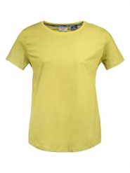 DOLOMITE Koszulka "Pelmo DRI" w kolorze żółtym rozmiar: XXL. Żółte bluzki damskie Dolomite, xxl, bez wzorów, z bawełny, bez kołnierzyka. Za 65.69 zł.