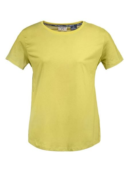 DOLOMITE Koszulka "Pelmo DRI" w kolorze żółtym rozmiar: XXL. Żółte bluzki damskie Dolomite, xxl, bez wzorów, z bawełny, bez kołnierzyka. Za 65.69 zł.