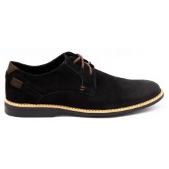 KOMODO Buty męskie skórzane casual 859L czarne. Czarne buty sportowe na co dzień męskie ze skóry, bez zapięcia. Za 362.62 zł.