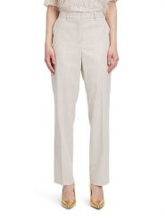 BETTY & CO Spodnie w kolorze kremowym rozmiar: 38. Brązowe spodnie materiałowe damskie Betty & Co., bez wzorów, z materiału. Za 113.63 zł.