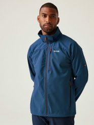 Regatta Kurtka softshellowa "Arana" w kolorze niebieskim rozmiar: 4XL. Niebieskie kurtki outdoor męskie Regatta, xl, bez wzorów, bez kaptura. Za 158.47 zł.
