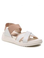 Lasocki Sandały ARC-4879-06 Biały. Białe sandały damskie Lasocki, bez wzorów, ze skóry, bez obcasa, na płaskiej podeszwie. Za 179.99 zł.