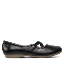 Baleriny Josef Seibel. Czarne baleriny damskie Josef Seibel, bez wzorów, bez obcasa. Za 329.99 zł.