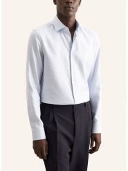 Seidensticker Koszula - Slim fit - w kolorze zielono-białym rozmiar: 40. Białe koszule męskie Seidensticker, bez wzorów, z bawełny, bez kołnierzyka, bez ramiączek. Za 158.47 zł.