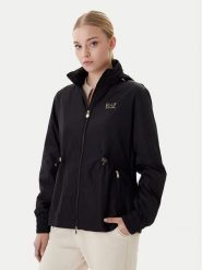 EA7 Emporio Armani Kurtka przejściowa 7W000471 AF12454 UC001 Czarny Regular Fit. Czarne kurtki damskie EA7 Emporio Armani, xl, bez wzorów, z syntetyku, bez kaptura. Za 849.99 zł.